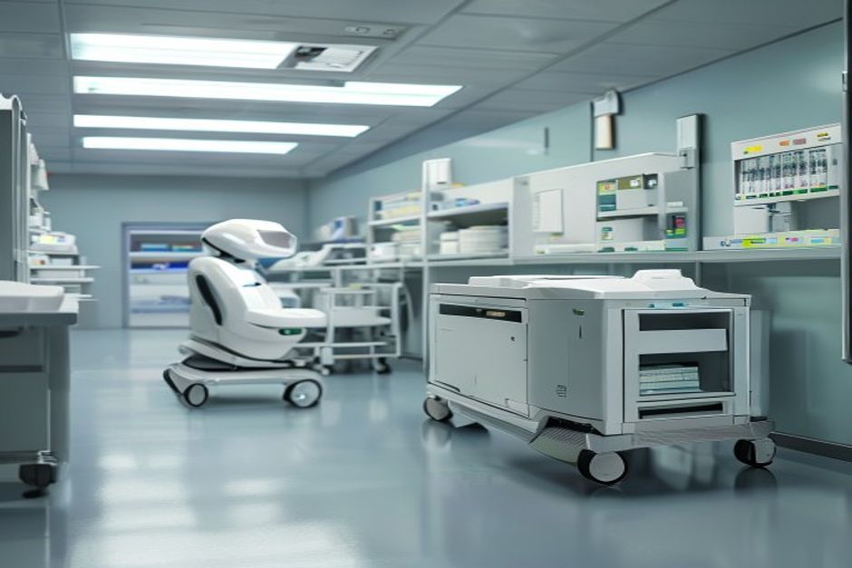 Medical robotics platform in a modern clinical supply room